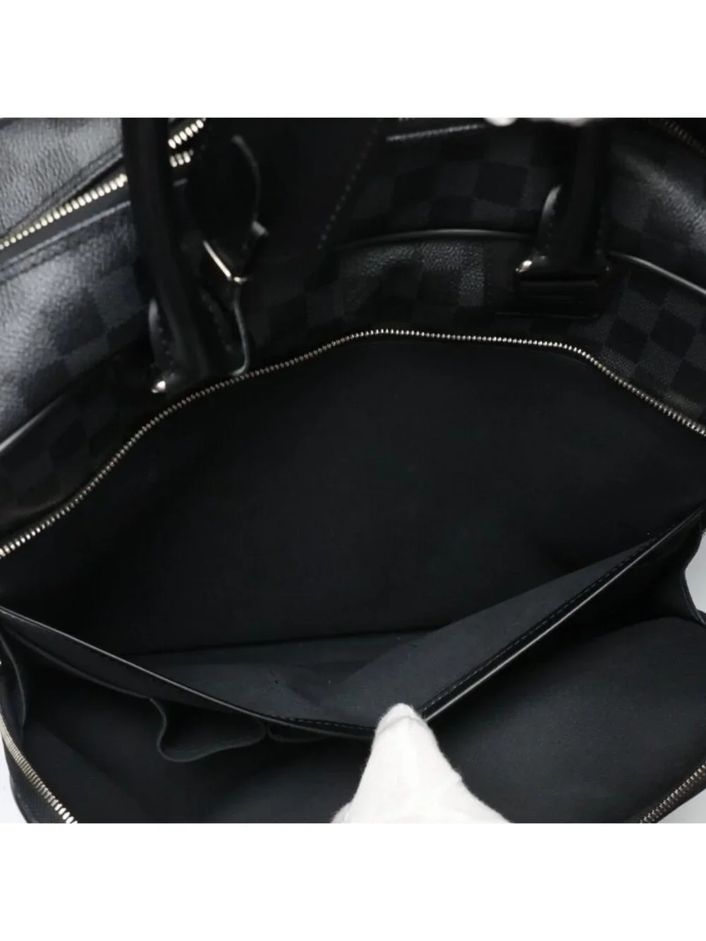 Louis Vuitton Damier Graphite Business Icare Shoulder Bag Gray